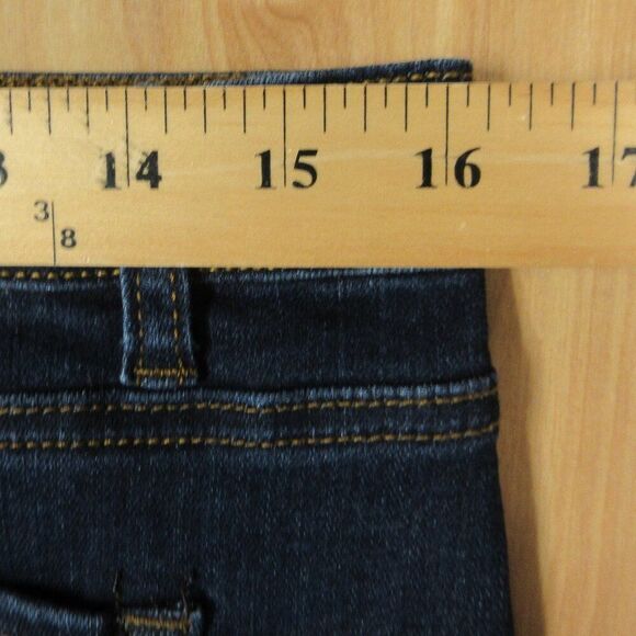 KANCAN Lou Stretch Denim Mini Skirt Womens/Juniors 29/11 Raw Edge Jeans KC6062 - Picture 12 of 13